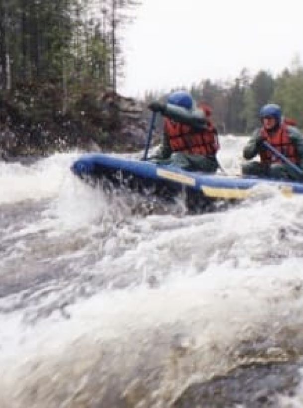 White-Water Rafting Course at Peurakoski in the Early 2000s