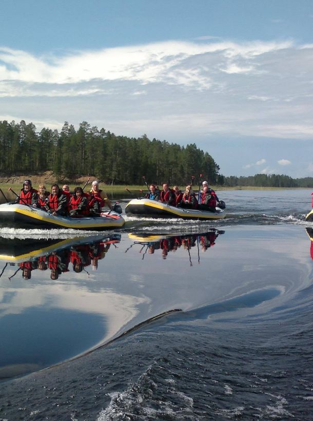 White-Water Rafting in Kuusamo in 2016