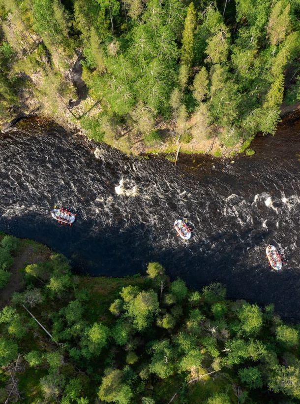White-Water Rafting on the Kitkajoki River in 2022